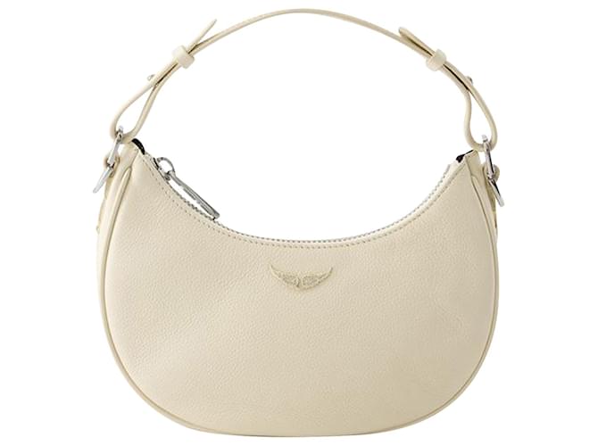 Moonrock Grained Hobo Bag - Zadig & Voltaire - Leather - White Pony-style calfskin  ref.947124