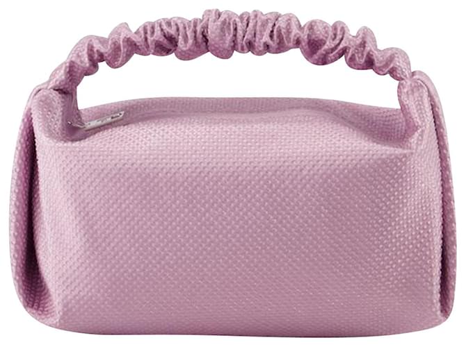 Mini Scrunchie Handbag - Alexander Wang - Polyester - Winsome Orchid Pink Synthetic  ref.947125