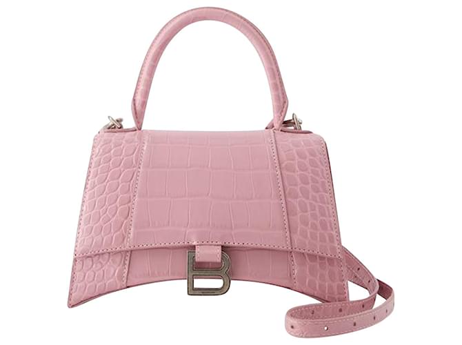 Kleine Sanduhr-Tasche – Balenciaga – Leder – Puderrosa Pink Kalbähnliches Kalb  ref.947136