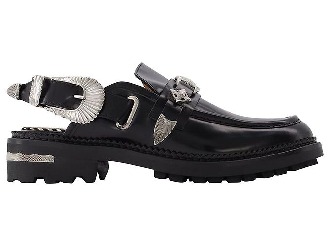 AJ1070 Slipper – Toga Pulla – Leder – Schwarz