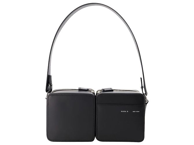 Donna Karan Sac Hobo Stacked - Kara - Cuir - Noir
