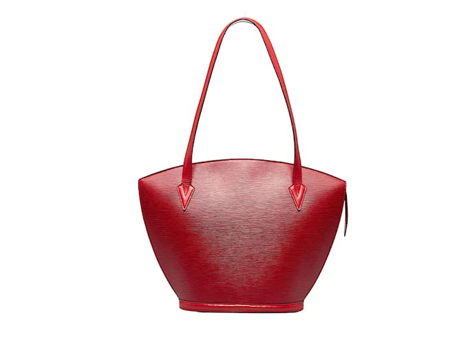 Louis Vuitton Epi Saint Jacques Long Strap Leather Shoulder Bag M52267 in Good condition Red  ref.947285