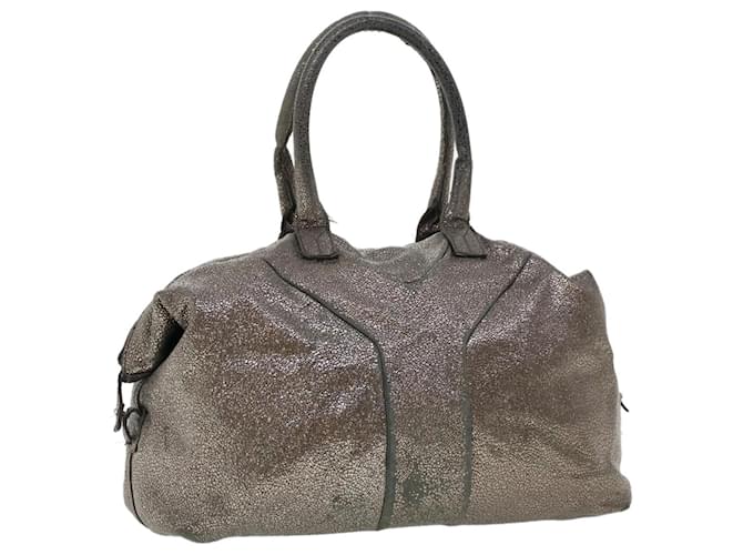 SAINT LAURENT Shoulder Bag Canvas Gray 208314 auth 42721 Grey Cloth  ref.947364