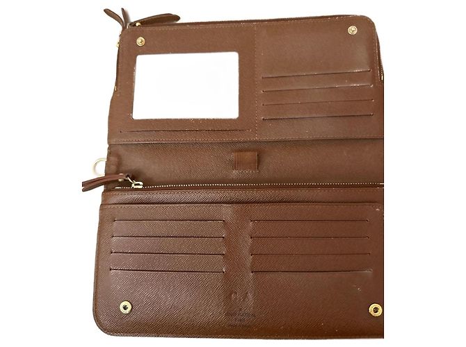 Autre Marque Cartera Grande Insolite Marrón de Piel Castaño