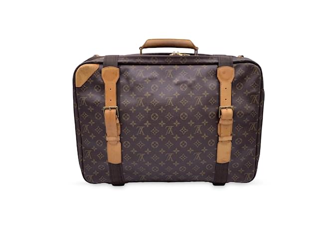 Louis Vuitton Monogram Canvas Satellite 53 Travel Bag M23356 Brown Cloth  ref.947508