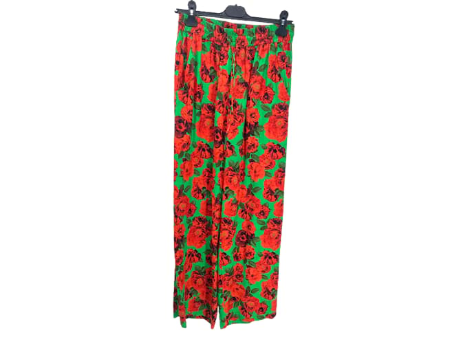 Autre Marque NEW ARRIVALS  Trousers T.fr 38 Viscose Red  ref.947560