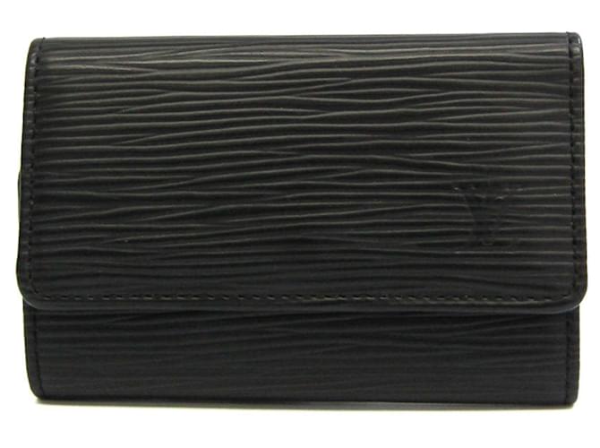 Louis Vuitton Multiclés Negro Cuero  ref.947629