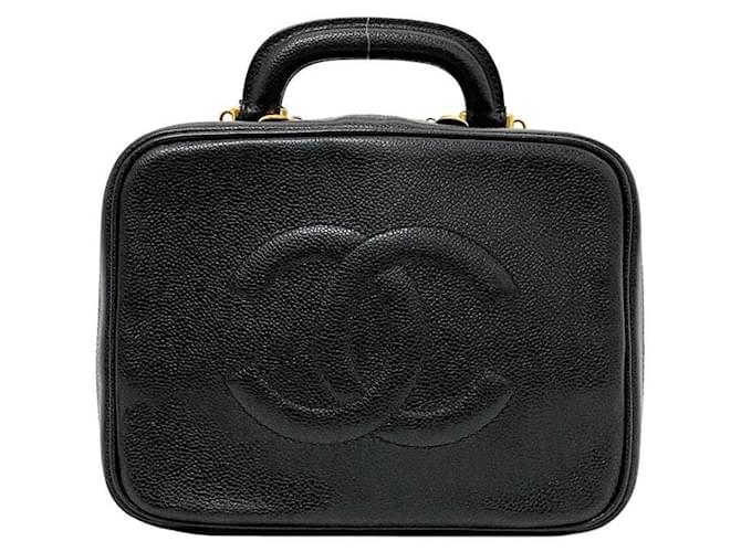 Chanel Vanity Black Leather  ref.947653