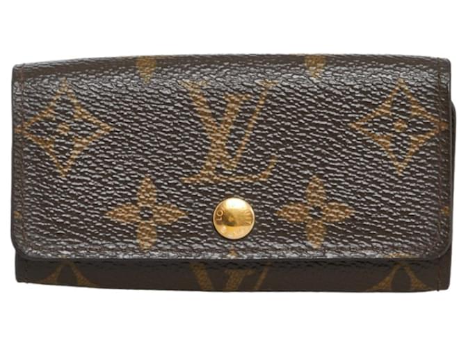 Louis Vuitton ÉTUI POUR 4 CLÉS Brown Leather  ref.947781