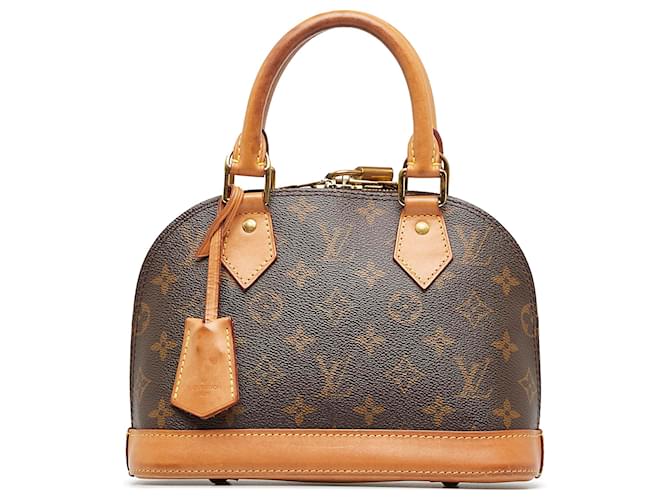 Louis Vuitton Brown Monogram Alma BB Leather Cloth ref.947892