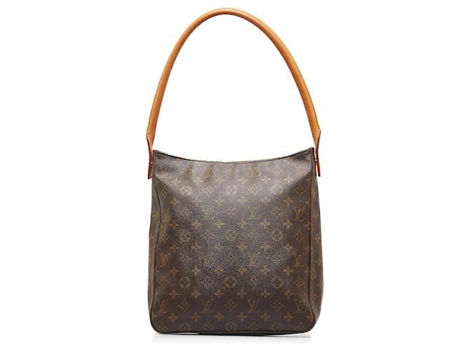 LOUIS VUITTON Looping MM Monogram Canvas Shoulder Bag Brown-US