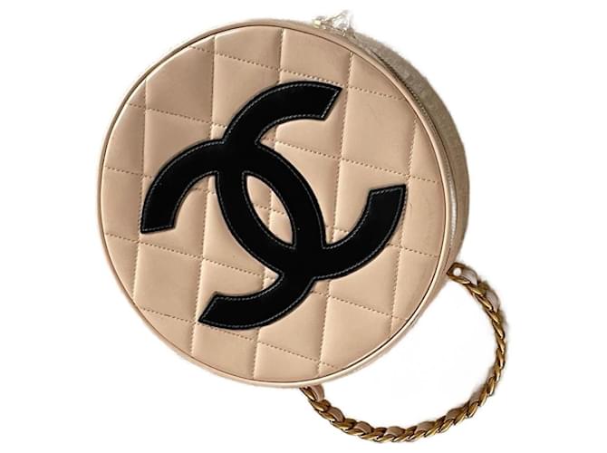 Chanel Collector 1995 Beige Patent leather  ref.947973