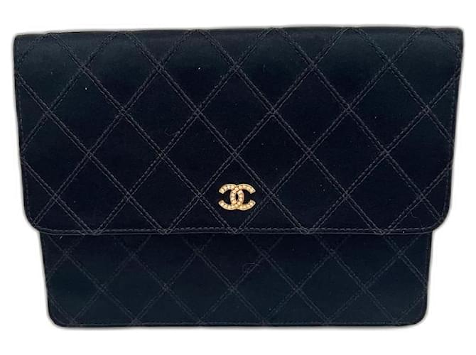 Chanel borse, portafogli, casi Nero Tela  ref.947980