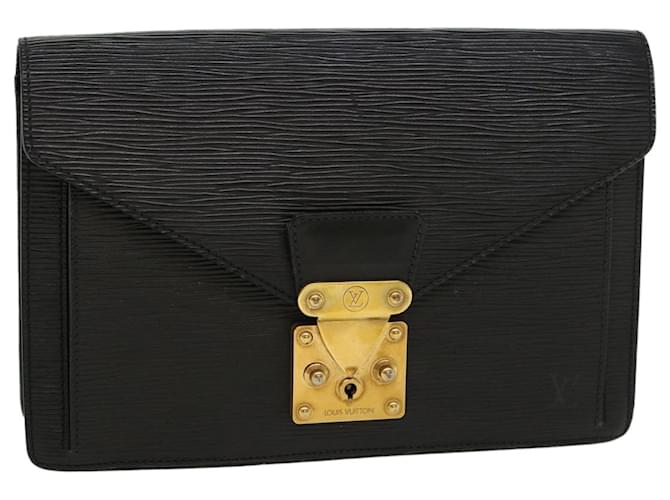 LOUIS VUITTON Epi Serie Dragonne Hand Bag Black M52612 LV Auth cl531 Leather  ref.948036