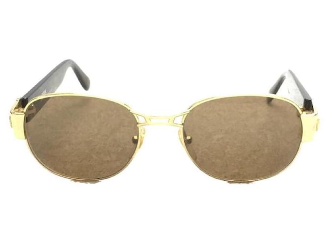 **Óculos de sol ovais marrom Gianni Versace Metal  ref.948113