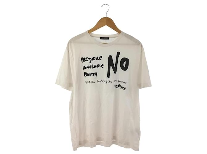 **Gianni Versace Weißes Baumwoll-T-Shirt Baumwolle  ref.948138
