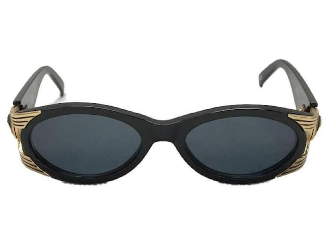 **Gianni Versace Schwarze Sonnenbrille Kunststoff  ref.948141