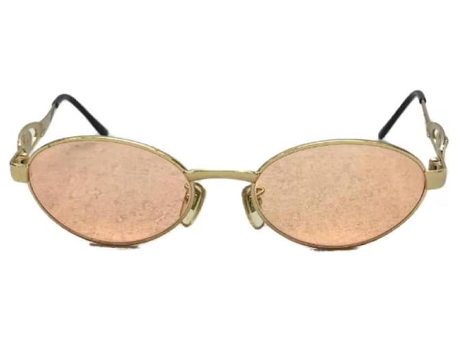 **Gianni Versace Orange Sunglasses Gold hardware Metal  ref.948155