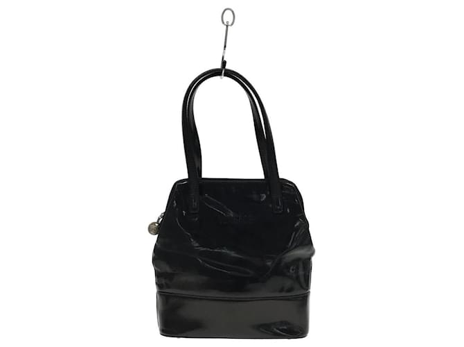 **Gianni Versace Black Leather Tote bag Enamel  ref.948209