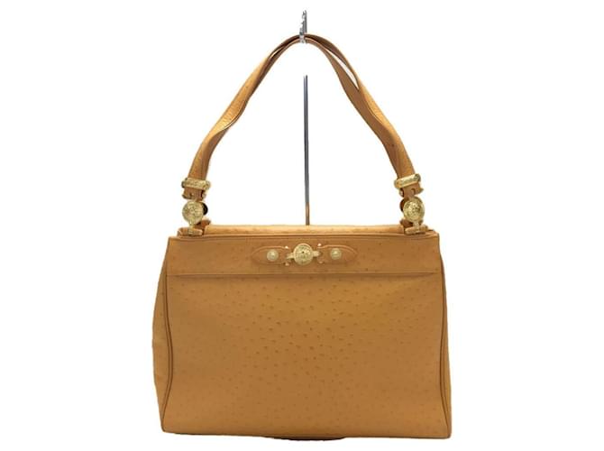 **Gianni Versace Camel Leather Bag  ref.948213