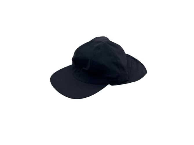 Hermès HERMES Chapeaux & bonnets à enfiler T.International M Synthétique Bleu Marine  ref.948251