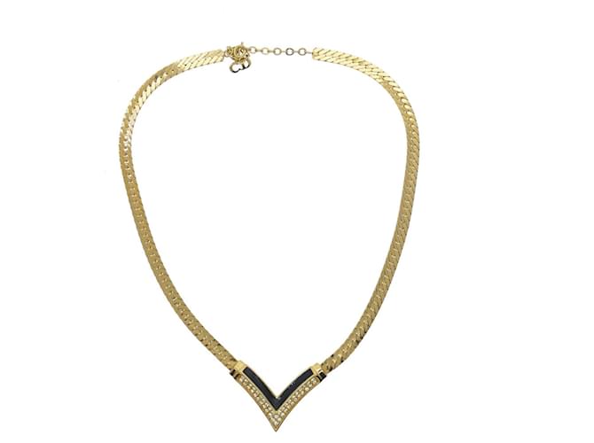 Christian Dior 1980's Vintage Art Deco style Gold hardware Chain  ref.948279