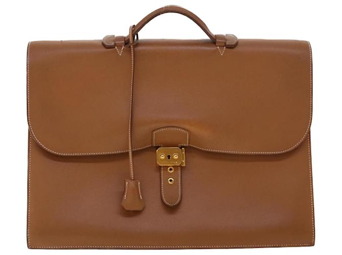 Hermès -- Brown Leather  ref.948556