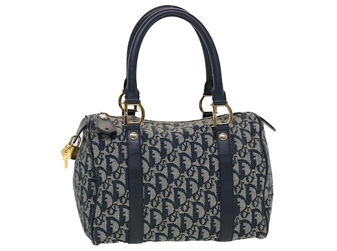 Christian Dior Small Boston Bag, Navy