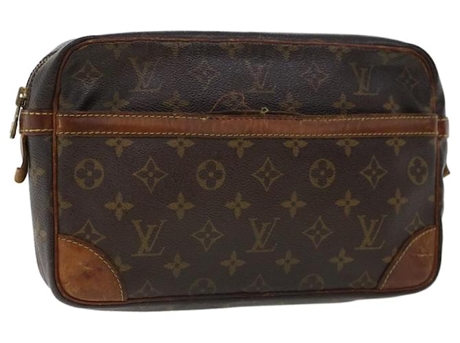 Louis Vuitton-Monogramm Compiegne 28 Kupplungstasche M.51845 LV Auth 43951 Leinwand  ref.949111