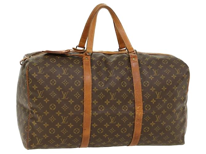 LOUIS VUITTON Monogram Sac Souple 55 Boston Bag