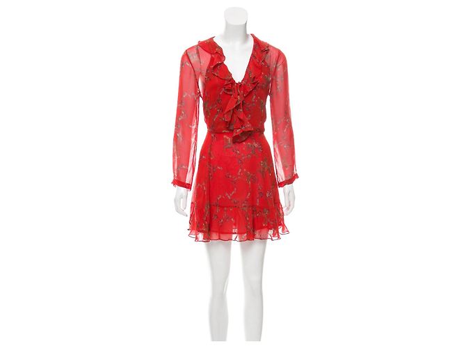 Iro Lucine Kleid Rot Viskose