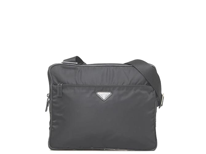 Prada Tessuto Crossbody bag Black Cloth  ref.949216