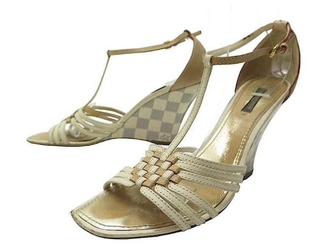 Shop Louis Vuitton DAMIER AZUR Women's Sandals