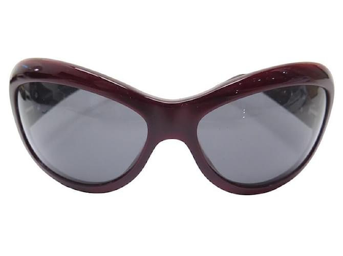 Chanel sunglasses 5116-Q BORDEAUX PLASTIC QUILTED LEATHER + CASE Dark red  ref.949419 - Joli Closet
