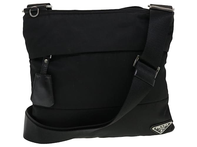 PRADA Shoulder Bag Nylon Black Auth ar9571  ref.949558