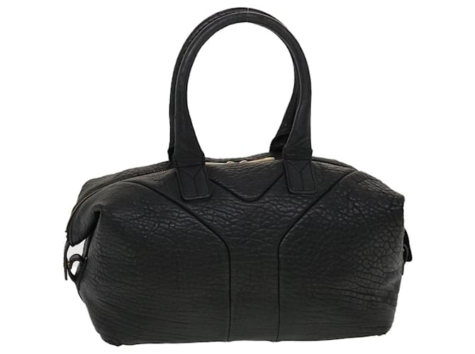 SAINT LAURENT Shoulder Bag Leather Black Auth bs5714  ref.949569