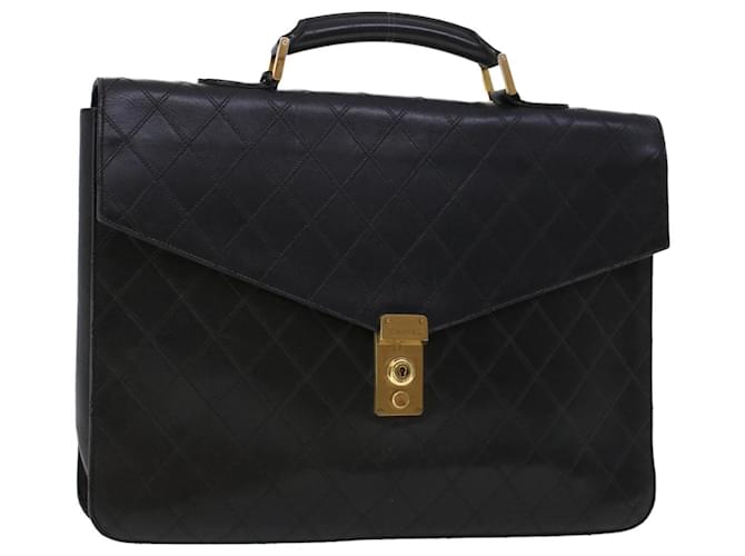 CHANEL Business Bag Leather Black CC Auth bs5723 ref.949596 - Joli