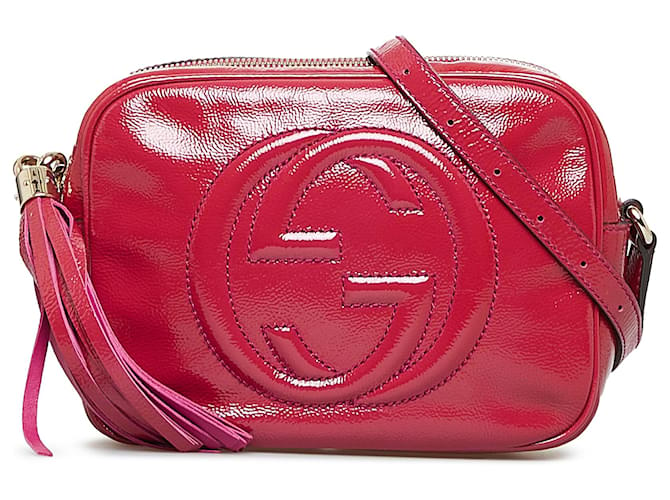 Gucci Soho Leather Cross-Body Bag in Pink