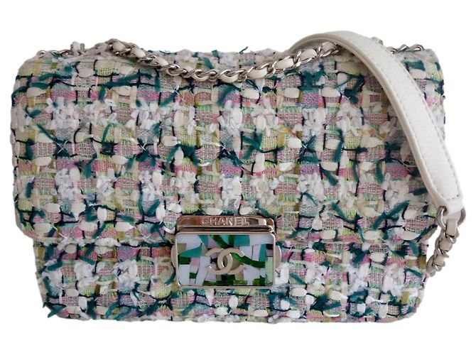BORSA CHANEL CLASSICA IN TWEED Multicolore
