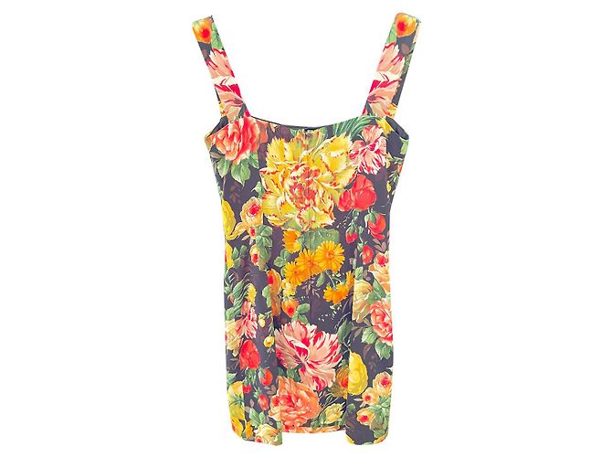 Vestido Dolce & Gabbana Dolci Cabana Classic Viscose Multicor