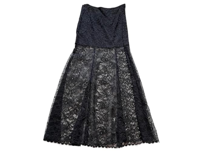 Dkny Maxi skirt Black Cotton  ref.948950