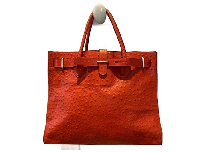 Furla Handtaschen Rot Straußenleder  ref.949097