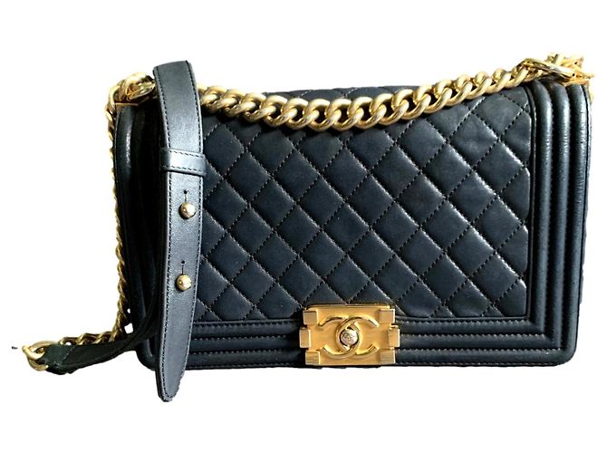 Chanel Borsa Classique Timeless per ragazzo Nero
