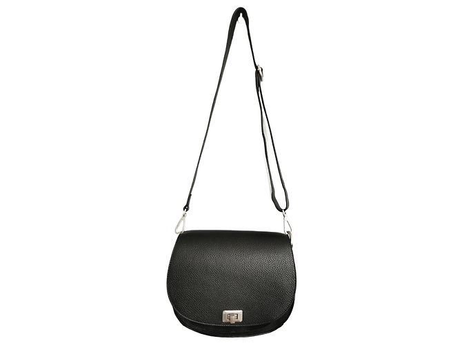 Bolso bandolera The Waiter Ikks en piel negra Negro