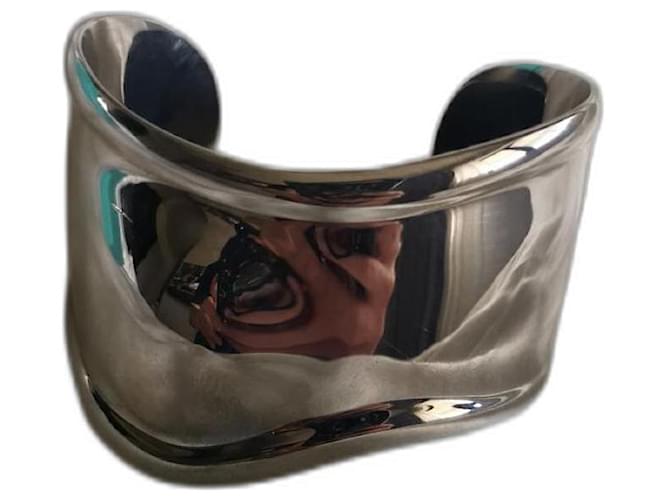 Tiffany & Co Bone Cuff Bracelet Silvery Metal  ref.949506
