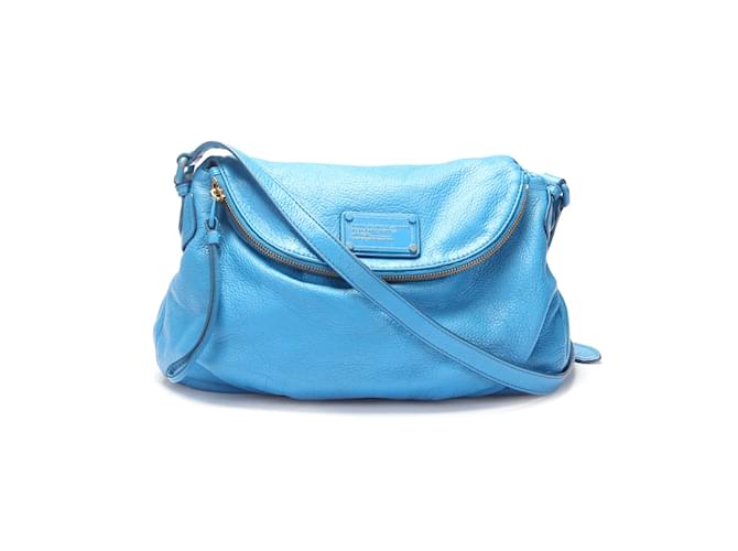 Marc Jacobs Leather Natasha Crossbody Bag Blue Pony-style calfskin  ref.949716