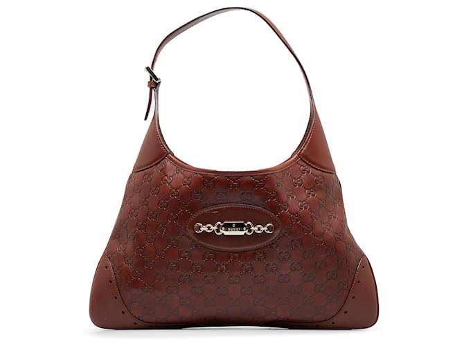 Gucci, Bags, Gucci Dark Brown Guccissima Hobo Bag