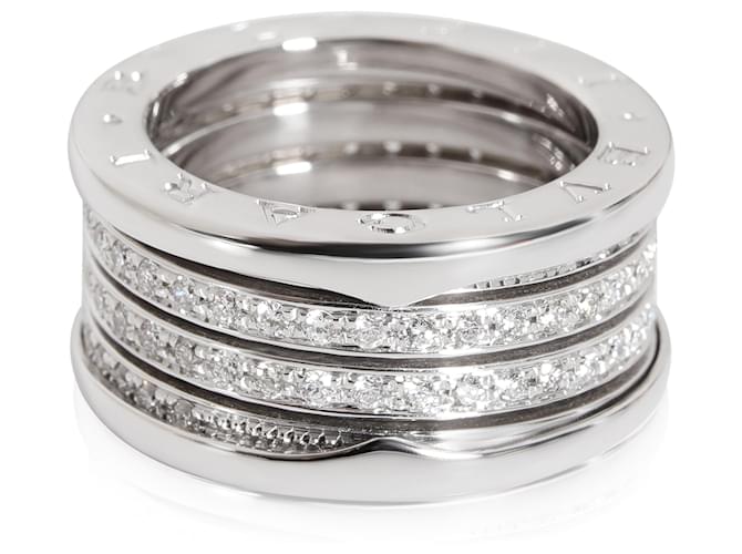 Bulgari Bvlgari B.Zero1 Three-Band Diamond Ring in 18K white gold 0.89 ctw Silvery Metallic Metal  ref.950405