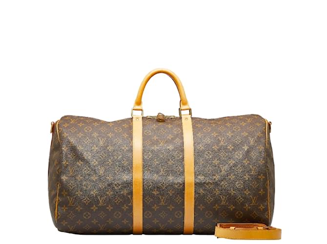 Louis Vuitton Monogram Keepall Bandouliere 60 Travel Bag in 2023