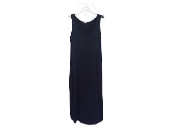 Twin Set Schwarzes besticktes Midlänge Kleid
